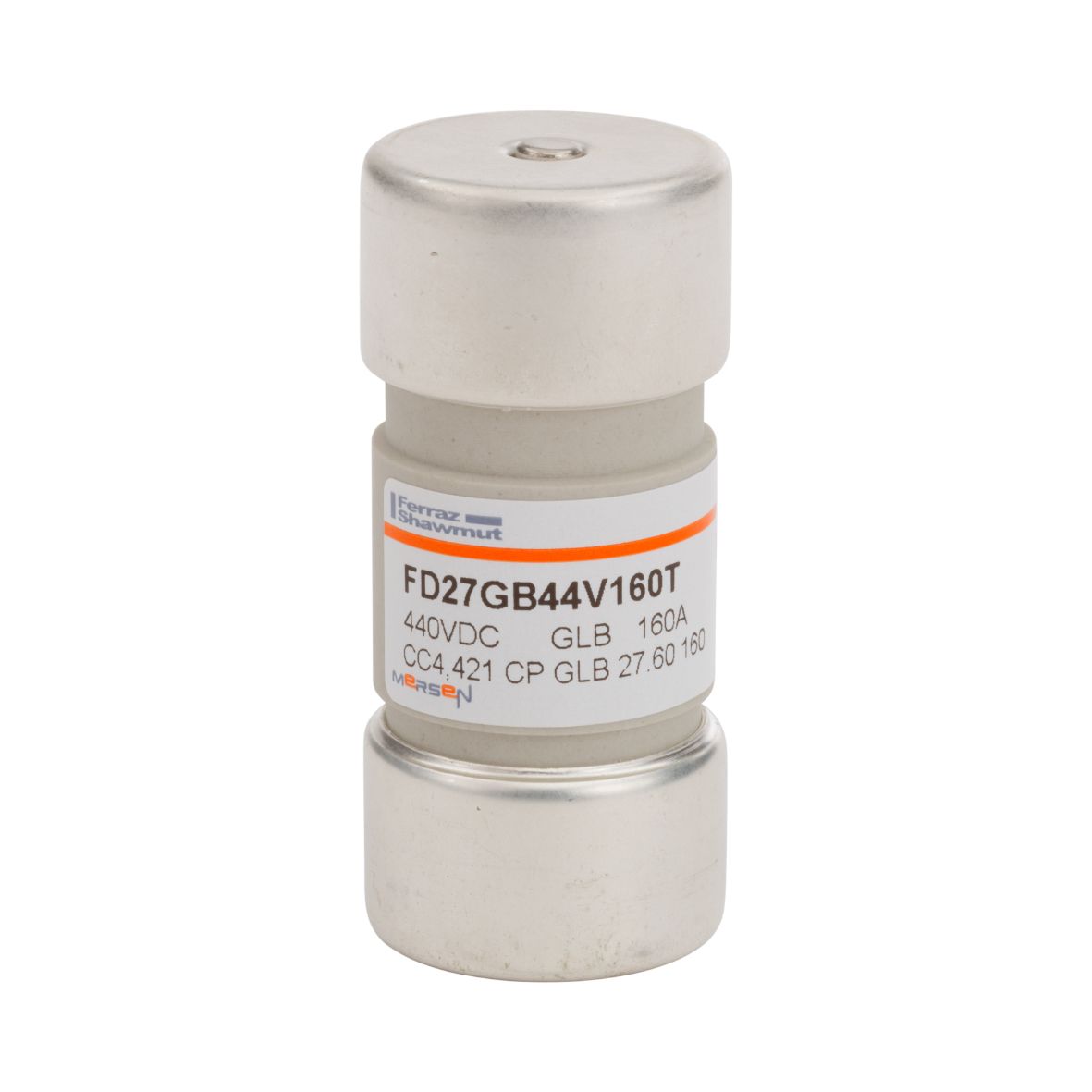 M075704 - Cylindrical fuse-link GRB 440VDC 27x60, 160A with striker